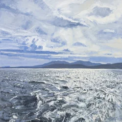 Verlaten van Barra, 2013 (olieverf op doek)