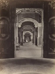 Bibliotheek van het Vaticaan, ca. 1860 (albuminedruk van een collodiumnegatief)