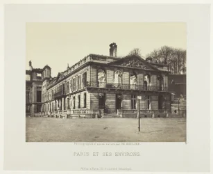 Palais de Saint-Cloud, uit de serie "Paris et ses environs" (Parijs en omgeving)