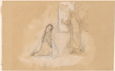Studie van een Figuur van Achteren (recto)