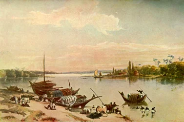 Barrackpur - Aan de Ganges nabij Calcutta, 1840s, 1901