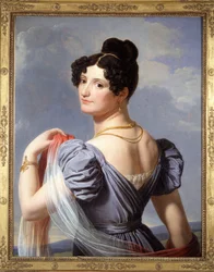 Portret van Anne Boutet, bekend als Mademoiselle Mars (1779-1847), Franse actrice. Schilderij van Charles Thévenin, voor het eerst tentoongesteld op de Wereldtentoonstelling van 1900.