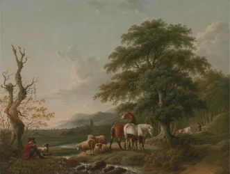 Landschap met een herder