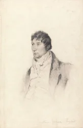 Een portretstudie voor de gravure van Gentleman Jackson