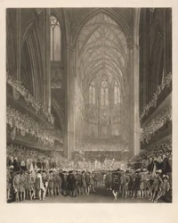 Kroning van koning George IV in Westminster Abbey