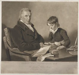 Francis Noel Clark Mundy en zijn kleinzoon, William