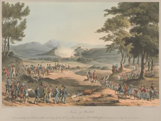 Nr. 4  De stad Poinbal. Op de ochtend van 11 maart 1811 door de Fransen ontruimd