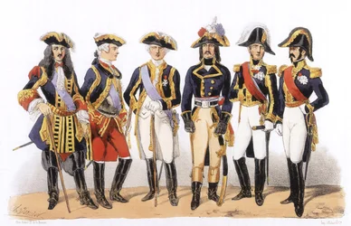 Kostuums van het Franse leger: Militaire officieren