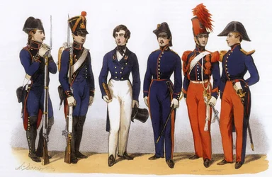Uniformen van het Franse leger: Polytechnische school, Generale Staf en Cavalerie