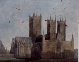 Uitzicht op Lincoln Cathedral