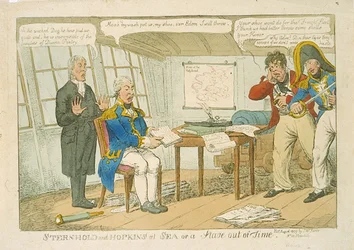 Sternhold en Hopkins op zee of een maat uit de tijd, 1809