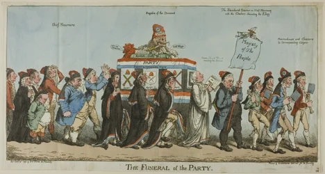 De begrafenis van de partij