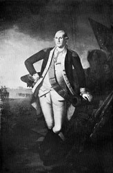 George Washington, de eerste president van de Verenigde Staten, eind 18e-begin 19e eeuw