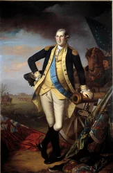 Portret van George Washington (1732-1799) na de Slag bij Princeton, 3 januari