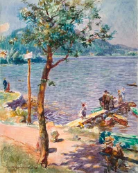 Uitzicht op een meer, 1893