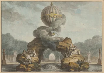Project van een fonteinversiering met een Charlière, 1783