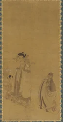 De drakenkoning die de Boeddha vereert, Ming-dynastie, begin-midden 17e eeuw