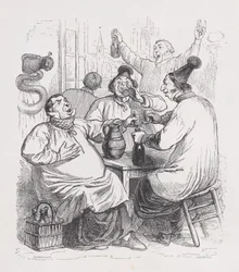 De parochiezangers uit De volledige werken van Béranger, 1836