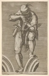 Een Man die een Kruisboog Schiet, 1579