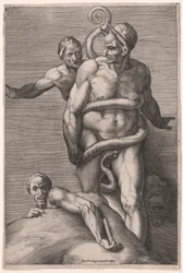 Minos en demonen, uit het Laatste Oordeel