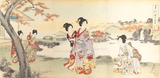 Chiyoda Kasteel Album van Vrouwen, 1895