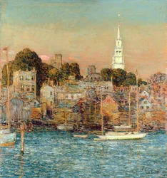 Oktober Zonsondergang, Newport