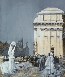 Scène op de Wereldtentoonstelling, Chicago, Illinois