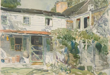 Achterkant van het oude huis