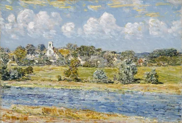Landschap bij Newfields, New Hampshire