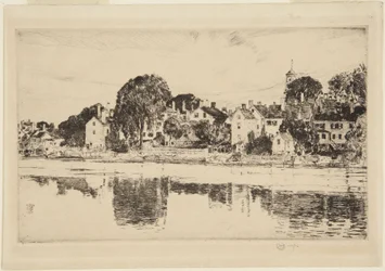 De schoorstenen, Portsmouth, 1915