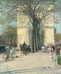 Washington Arch, lente