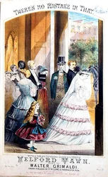 Daar is geen fout in, een muziekcover, ca. 1860