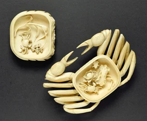 Doos in de vorm van een krab, Qianlong-periode, 1736-95
