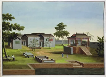 Tuin scène, ca. 1820-40