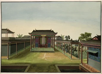 Tuin scène, ca. 1820-40