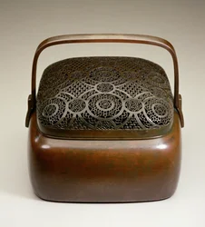 Handwarmer, gemaakt door Tsui-li Wang Feng-chiang in Chia-hsing, Chekiang, Ming dynastie