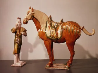 Paard en stalknecht, Tang-dynastie (618-907)