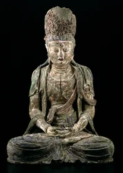 Grote zittende bodhisattva in meditatie, Jin-dynastie (1115-1234)