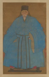 Portret van de overgrootoom van de kunstenaar Yizhai op de leeftijd van vijfentachtig