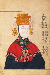 Portret van keizerin Wu Zetian (625-705)