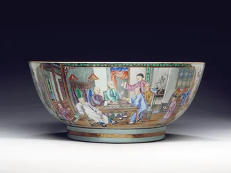 Zeldzame en massieve punchkom, ca. 1775