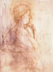 Leven schilderij studie, Tanya (olieverf op linnen doek)
