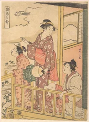 Een langstaartkip (Onagadori), uit de serie „Twaalf verschillende vogels“ (Shochō jūnikin)
