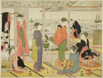 In een Plezierhuis in Shinagawa (Shinagawa no rojo)