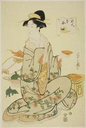 Jurojin, uit de serie "Een vergelijking van de schatten van de goden van het geluk (Fukujin takara awase)"