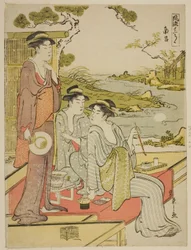 De achtste maand (Nanryo), uit de serie een Kalender van Elegantie (Furyu junikagetsu)