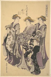 De oiran Segawa van Matsubaya (het Huis van de Den)