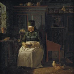 Kerstmorgen in een boerderij