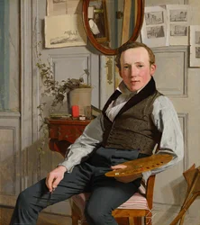 Dutch: Portret van de landschapsschilder Frederik Sødring Portrait of Frederik Sødring