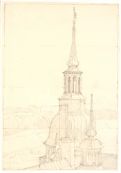 Een van de twee kleine torens op Frederiksborg